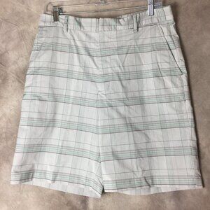 Walter Hagan Mens Golf Shorts 34 Plaid Cargo Shorts